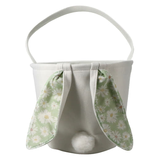 Canvas Easter basket personalized with name