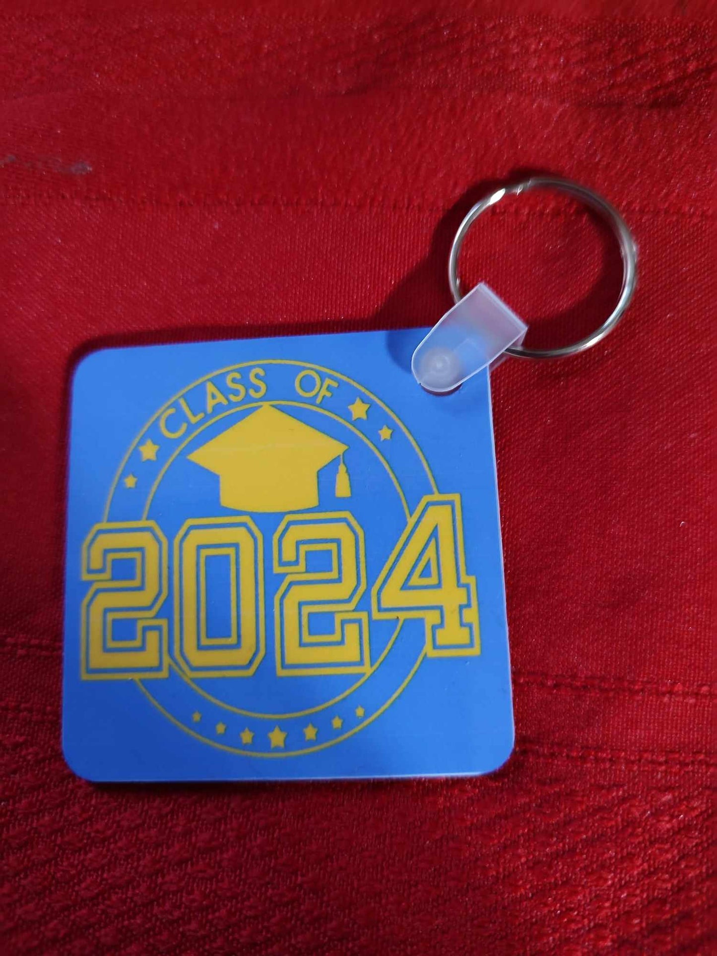 Personalized double sided photo key chain