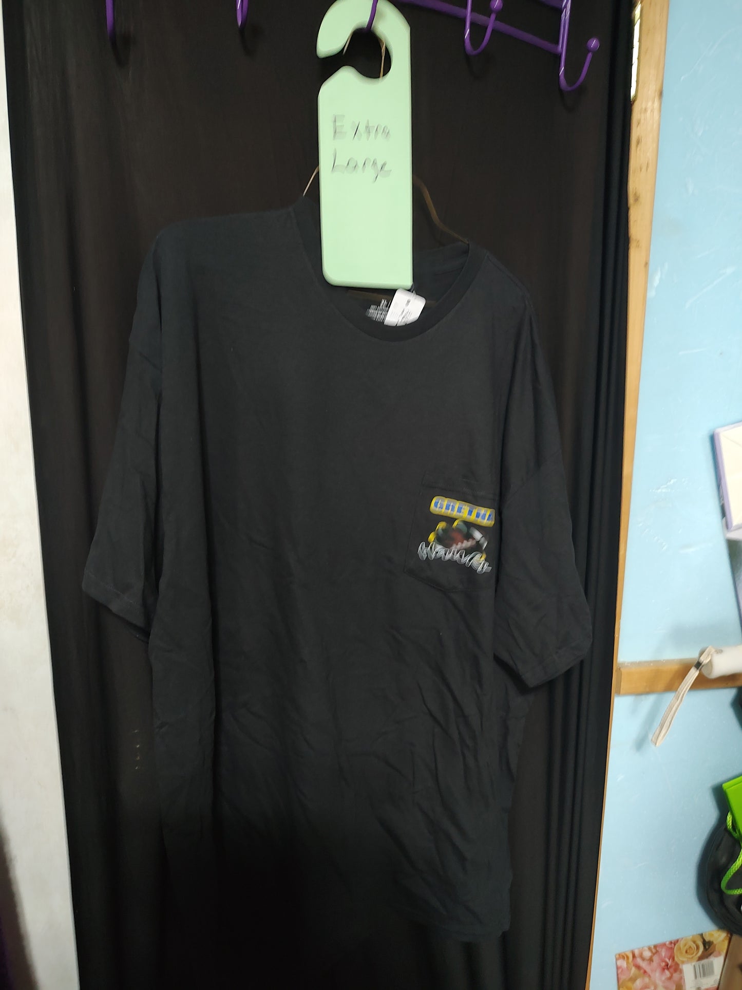 Gretna hawks black men's pocket t-shirt extra large Clearance Sale