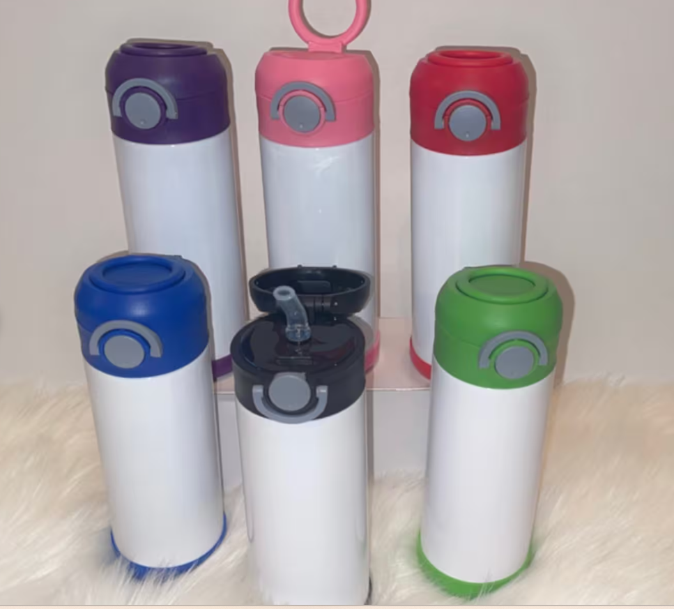 Flip top straw kids tumbler any design