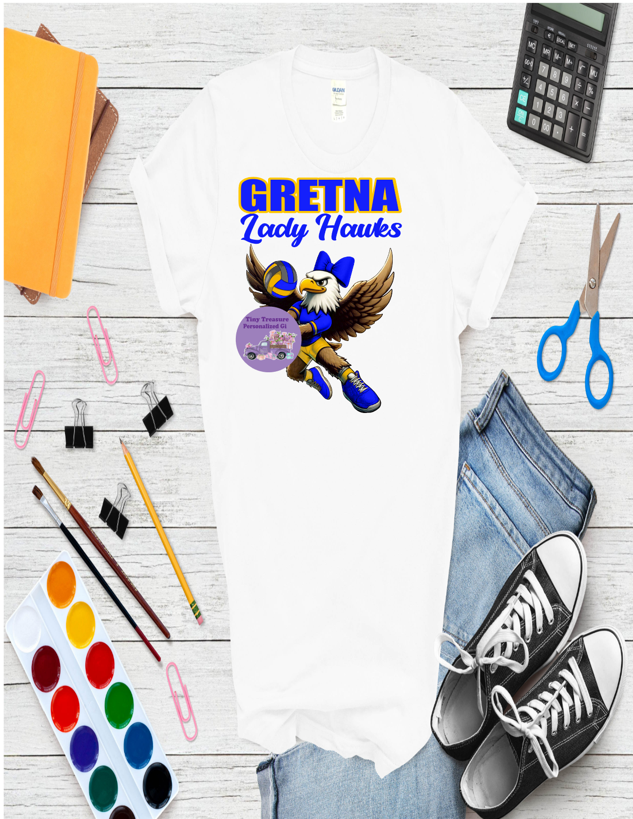 Gretna Hawks Lady Hawks Volleyball t-shirt