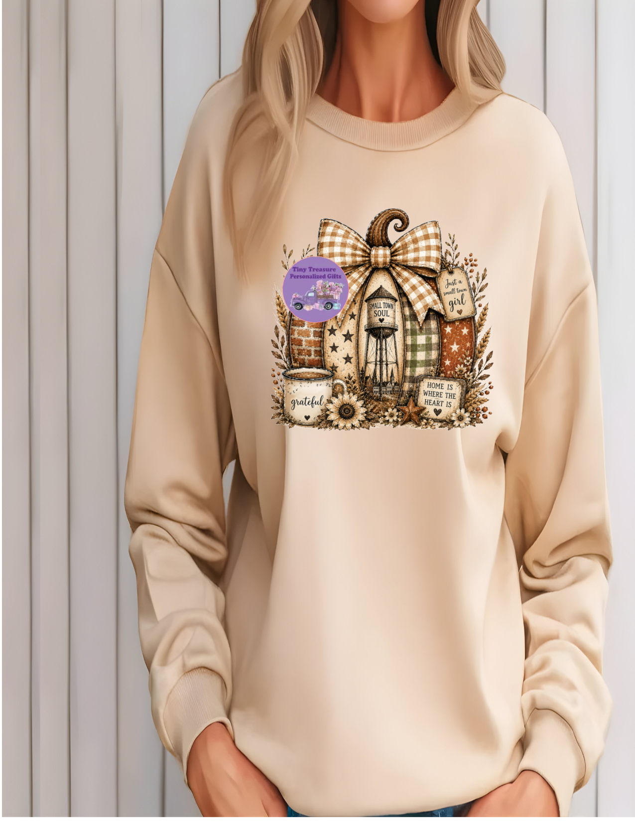 Small town soul pumpkin sweatshirt