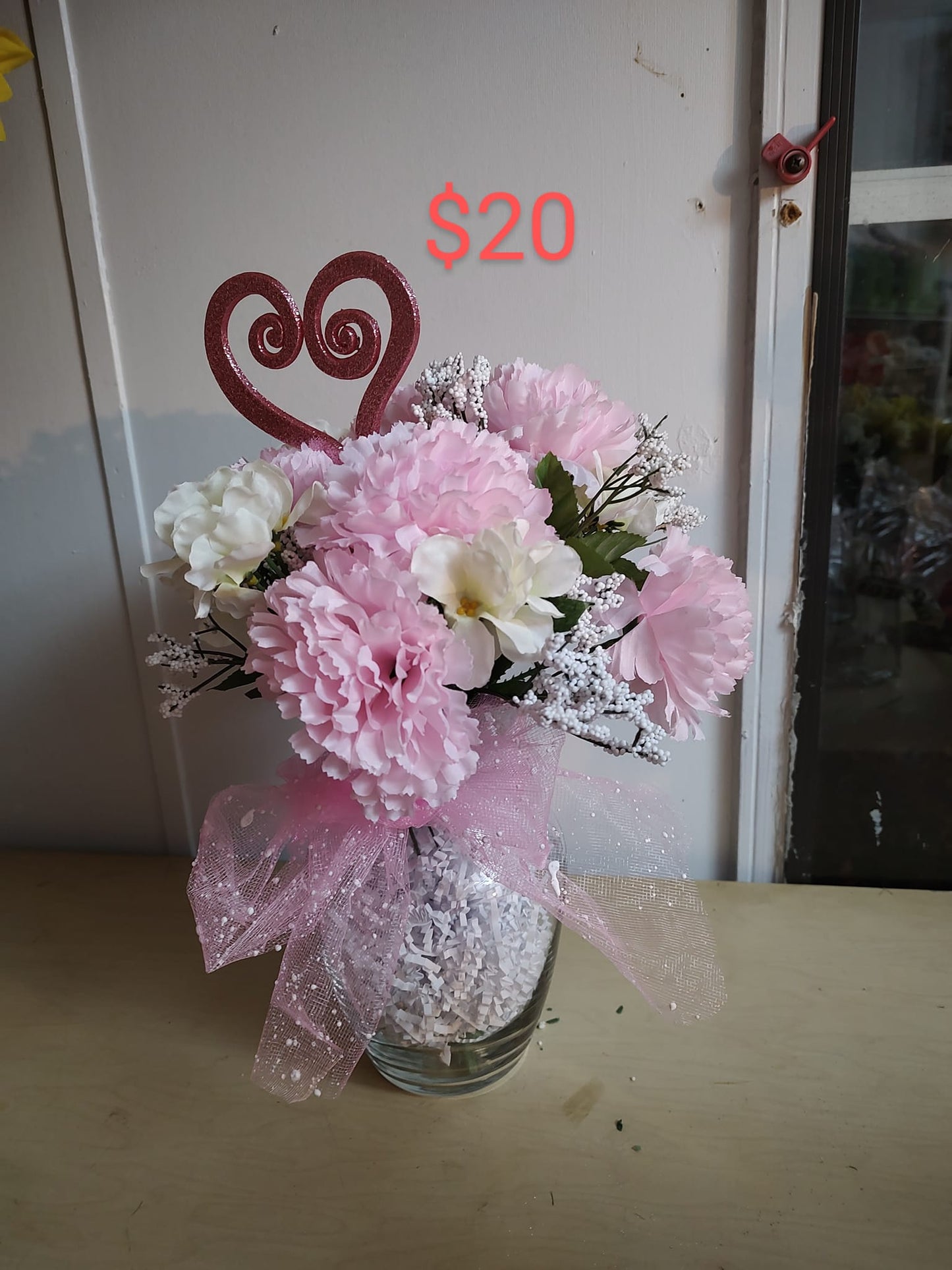 Pink & White Floral Arrangement