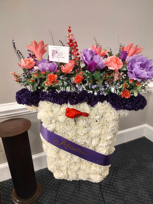 Flower Pot funeral arrangement