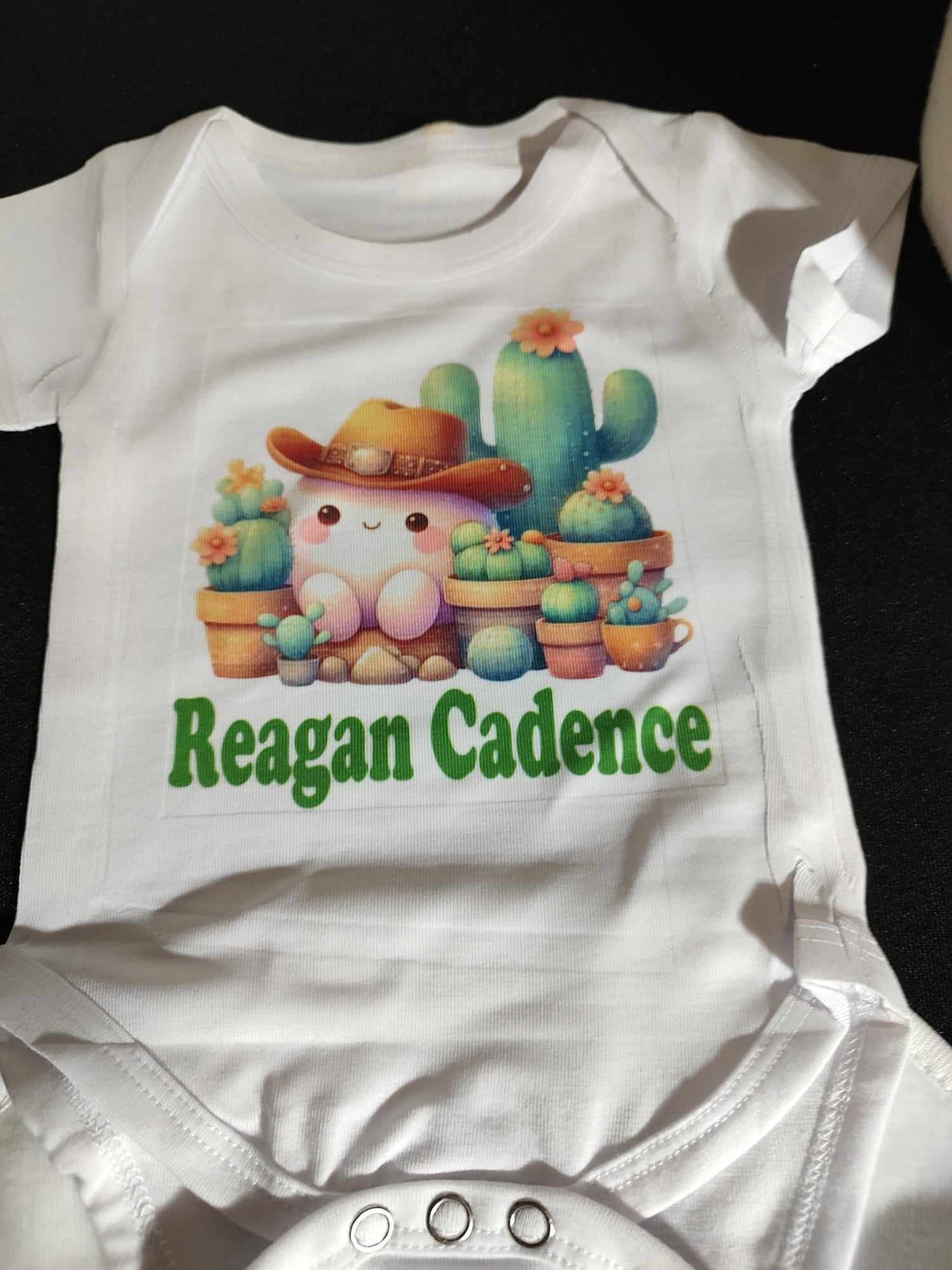 Personalized baby onesie gift set any theme and name