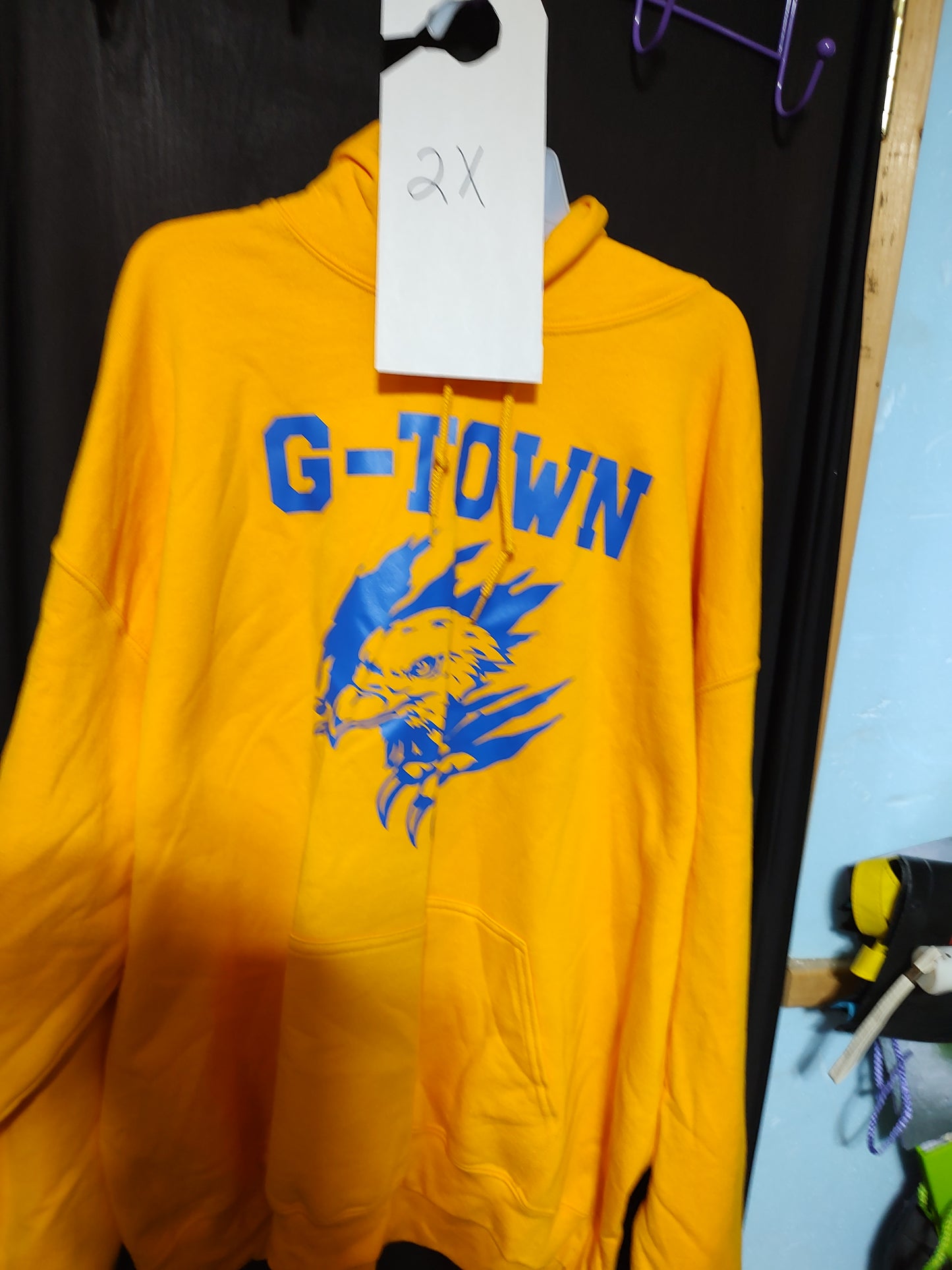 G-town yellow gold hoodie 2x  Clearance sale