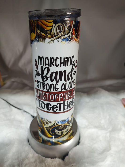 Marching band unstoppable tumbler 20 oz tumbler clearance sale