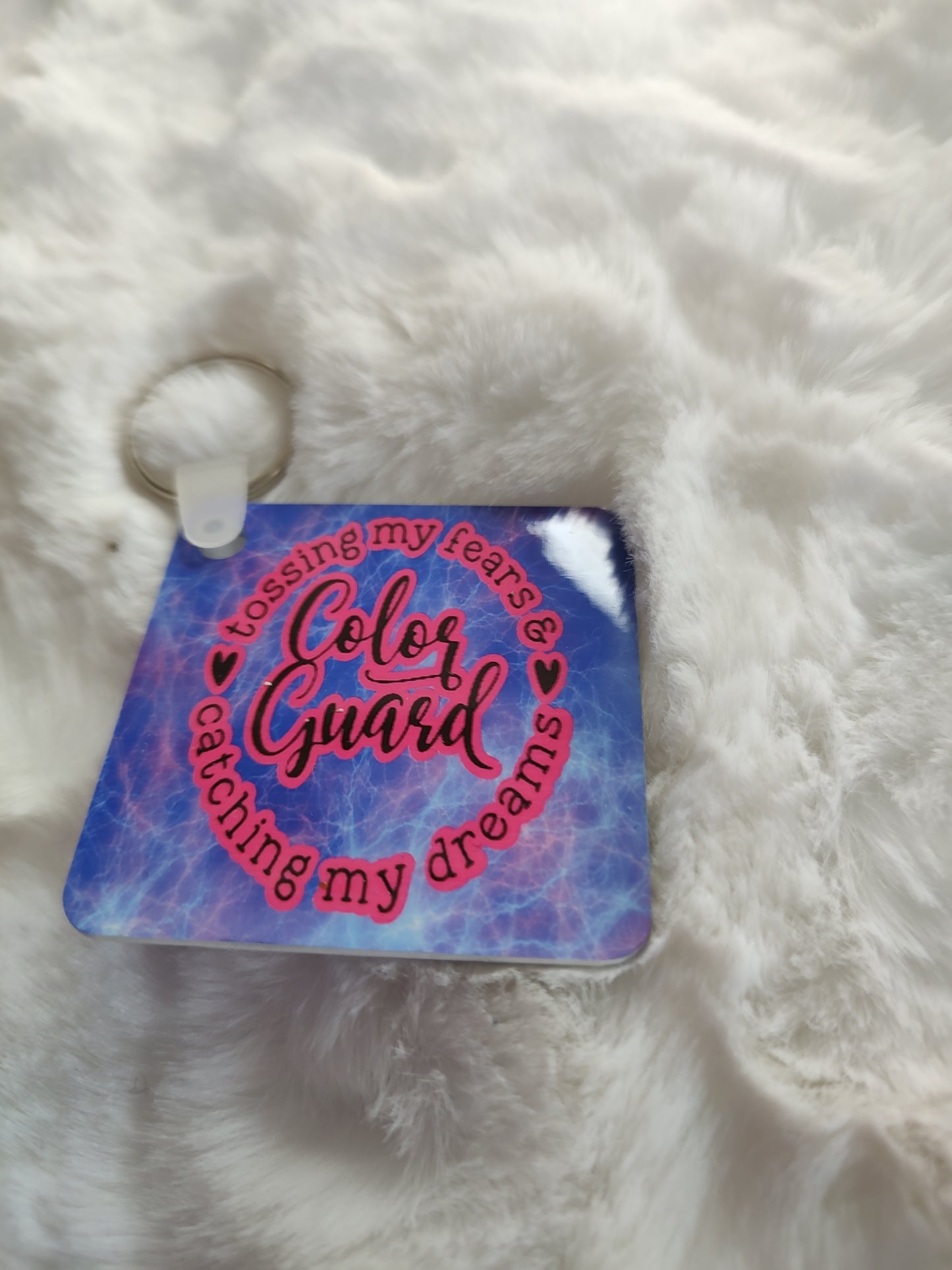 Color guard double sided keychain Clearance sale