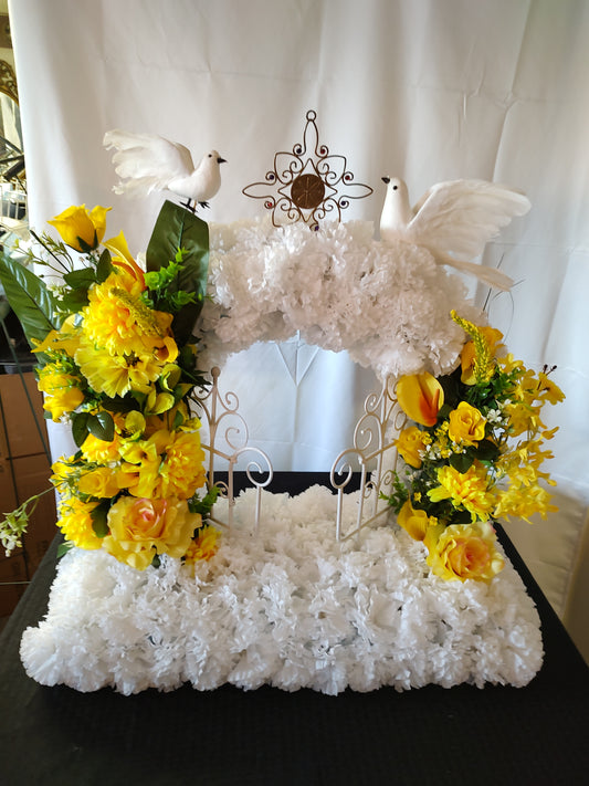 Gates of Heaven Funeral Sympathy arrangement