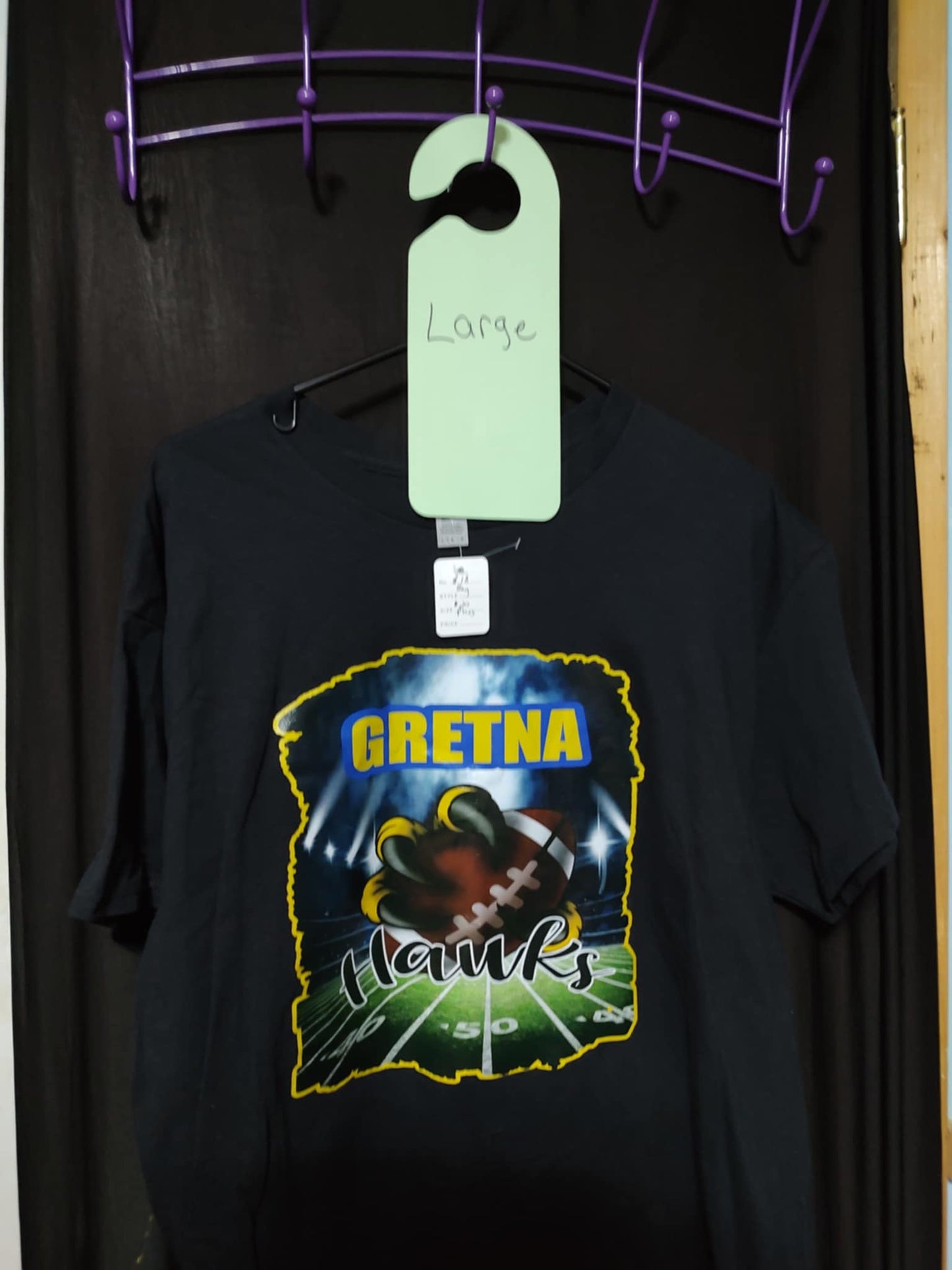 Clearance- Gretna Hawks T-Shirt-Large