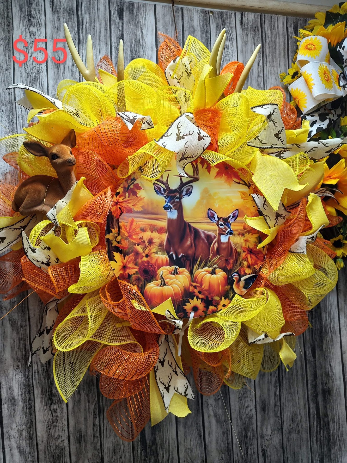 Fall Deer Wreath