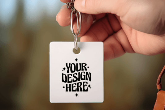 Personalized double sided photo key chain