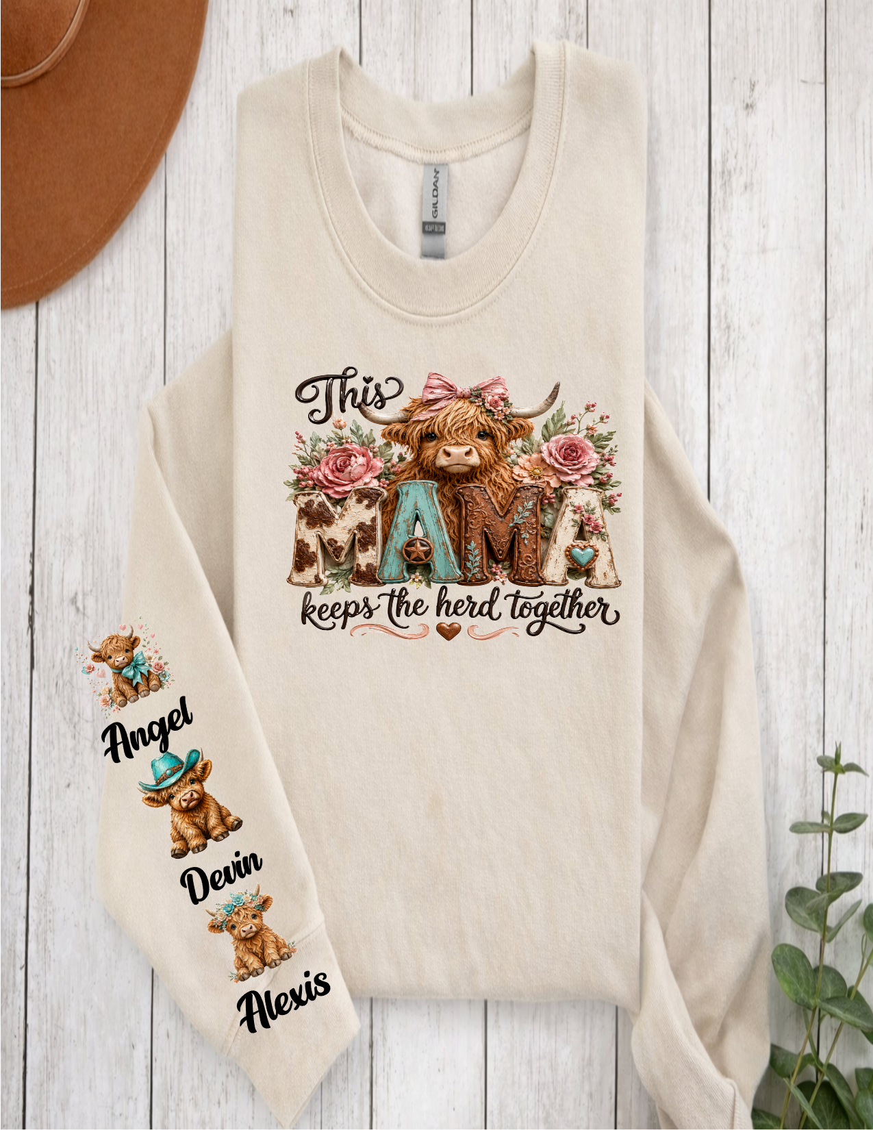 This Mama keeps her herd together personalized sweatshirt