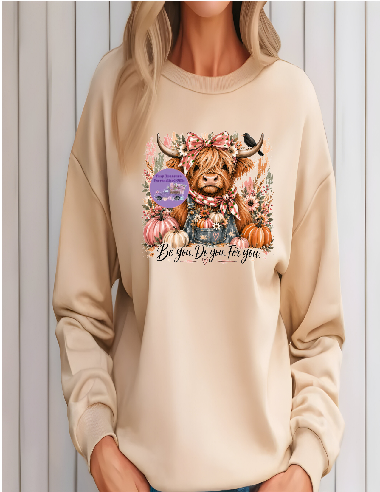 Be you do you for you highland cow sweatshirt