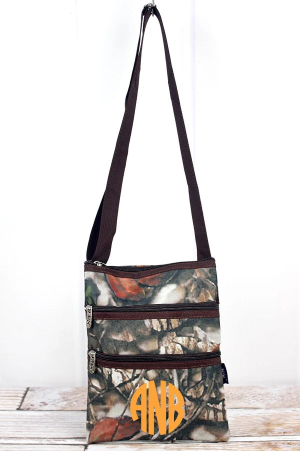 Camo crossbody purse tote bag with any name or monogram