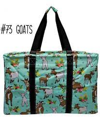 Goat Oversized utility basket tote bag