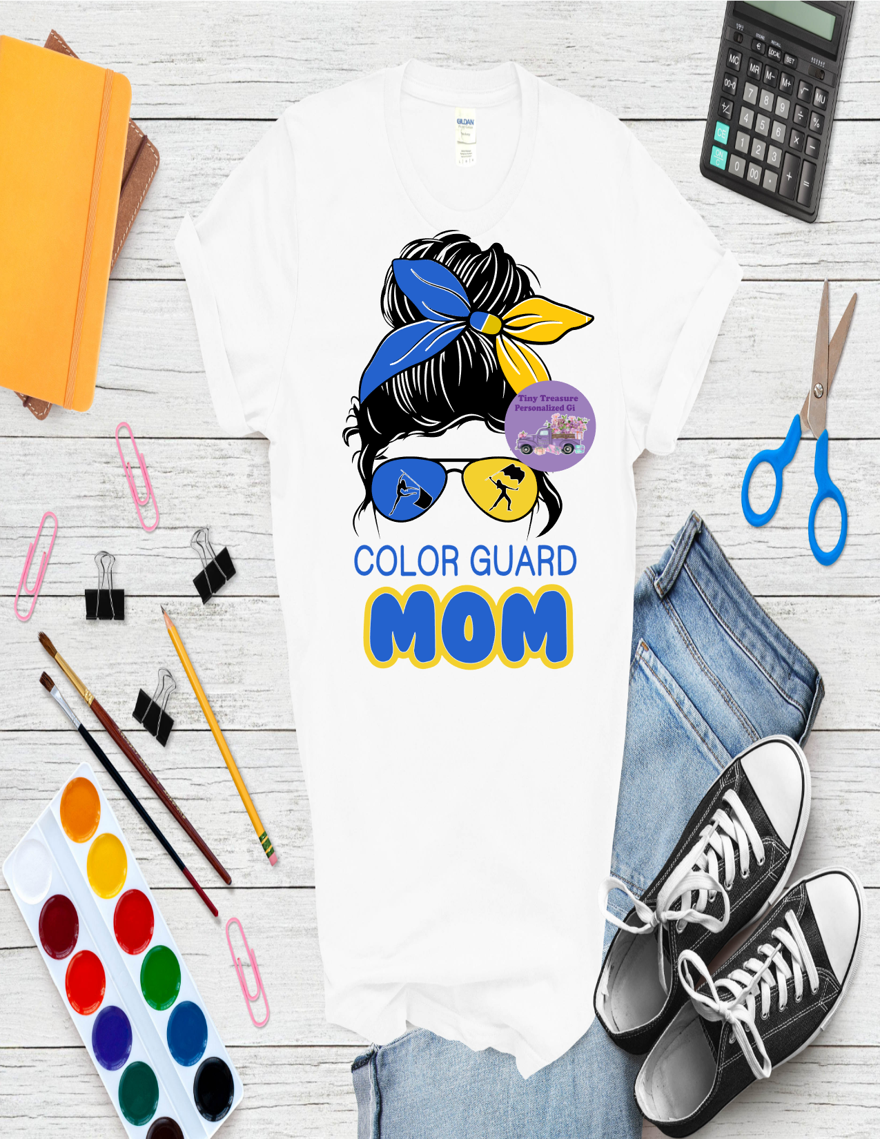 Gretna Hawks color guard Mom t-shirt
