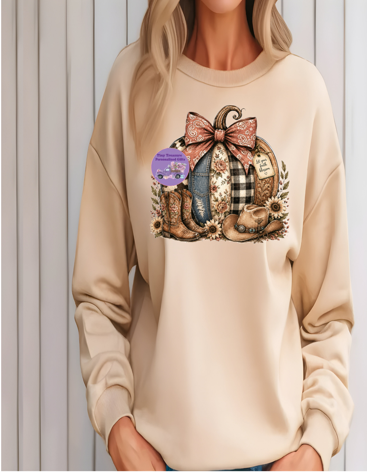 Let your faith blossom western  sweatshirt