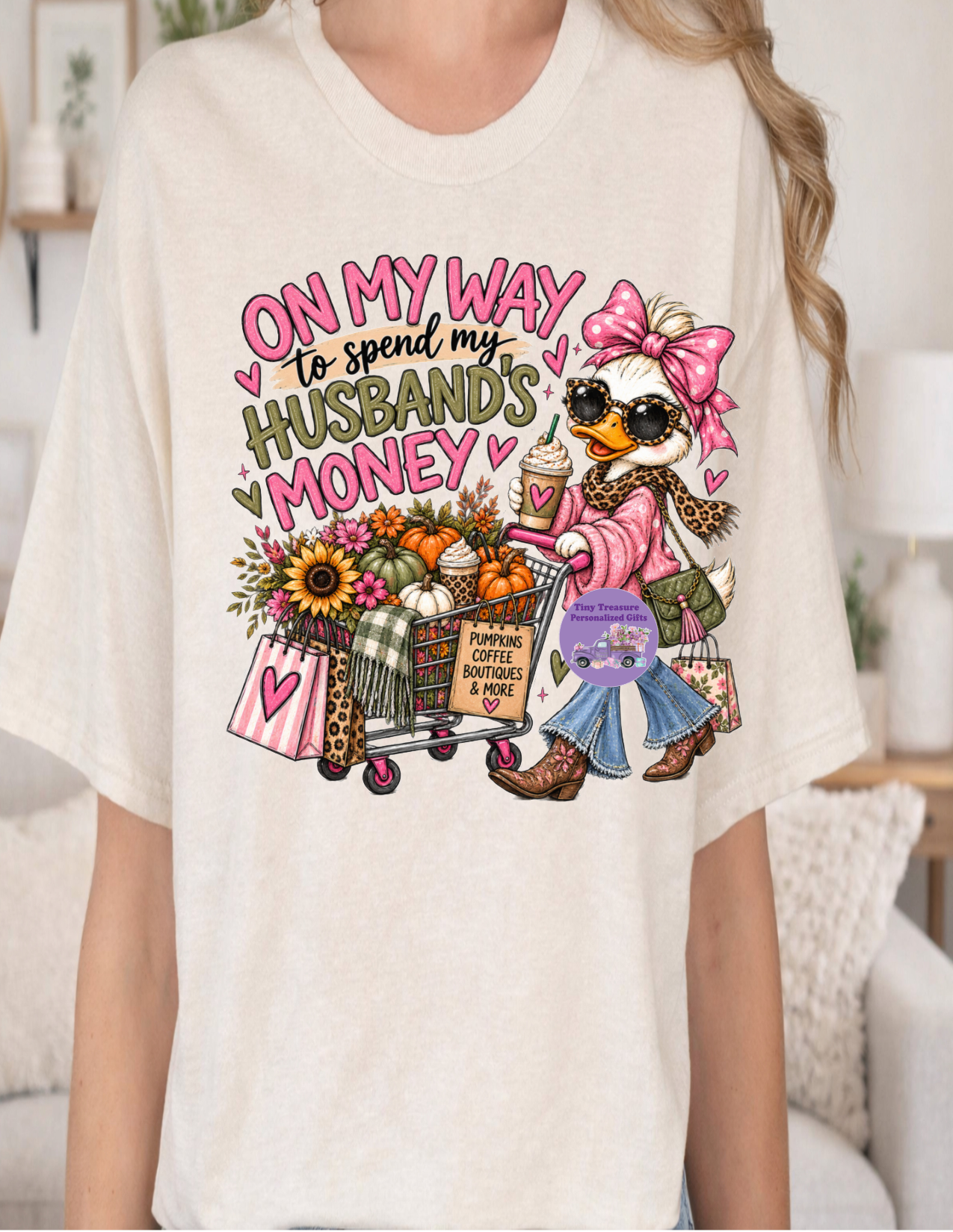 On my way to spend my husband's money t-shirt