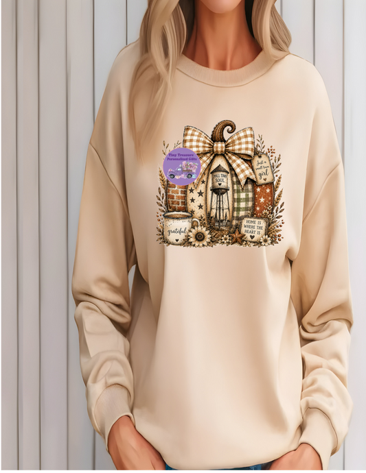 Small town soul pumpkin sweatshirt
