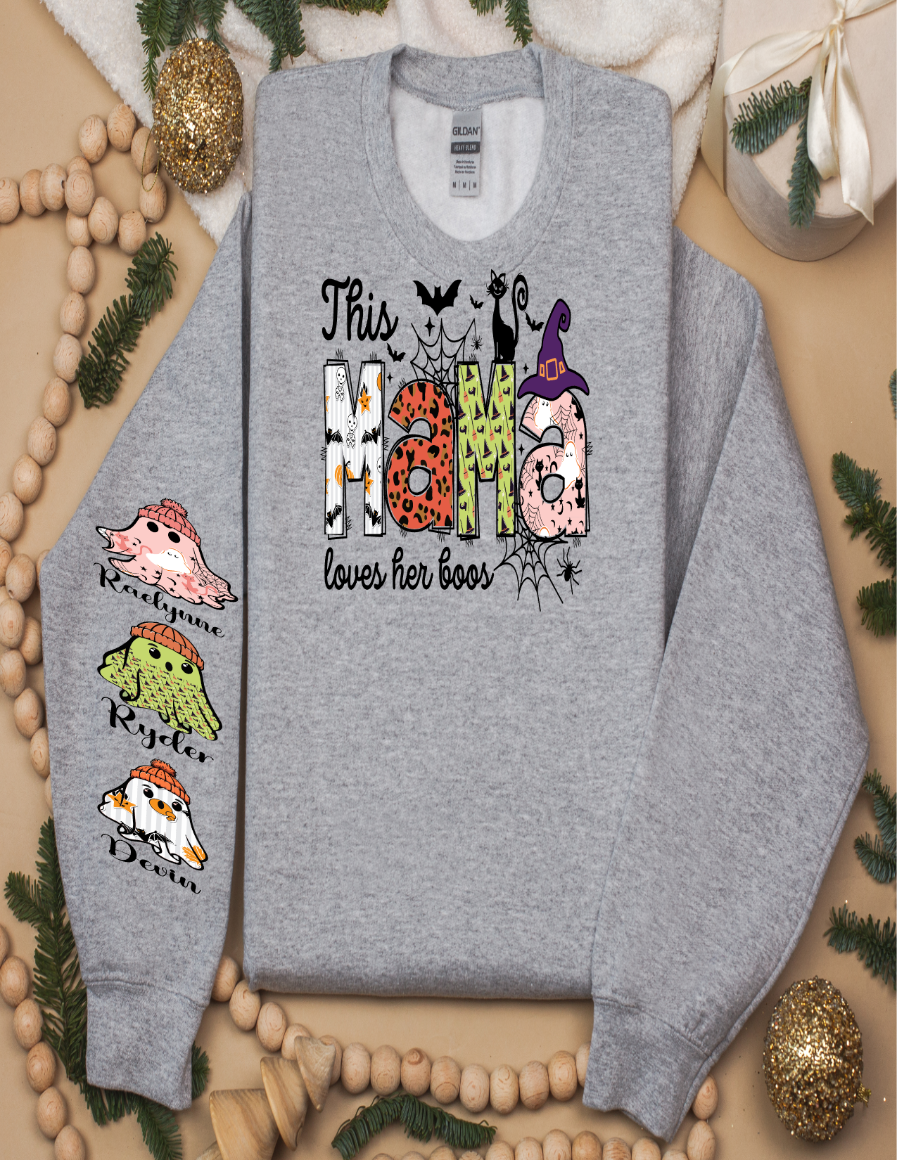 This Mama loves her boos personalized sweatshirt