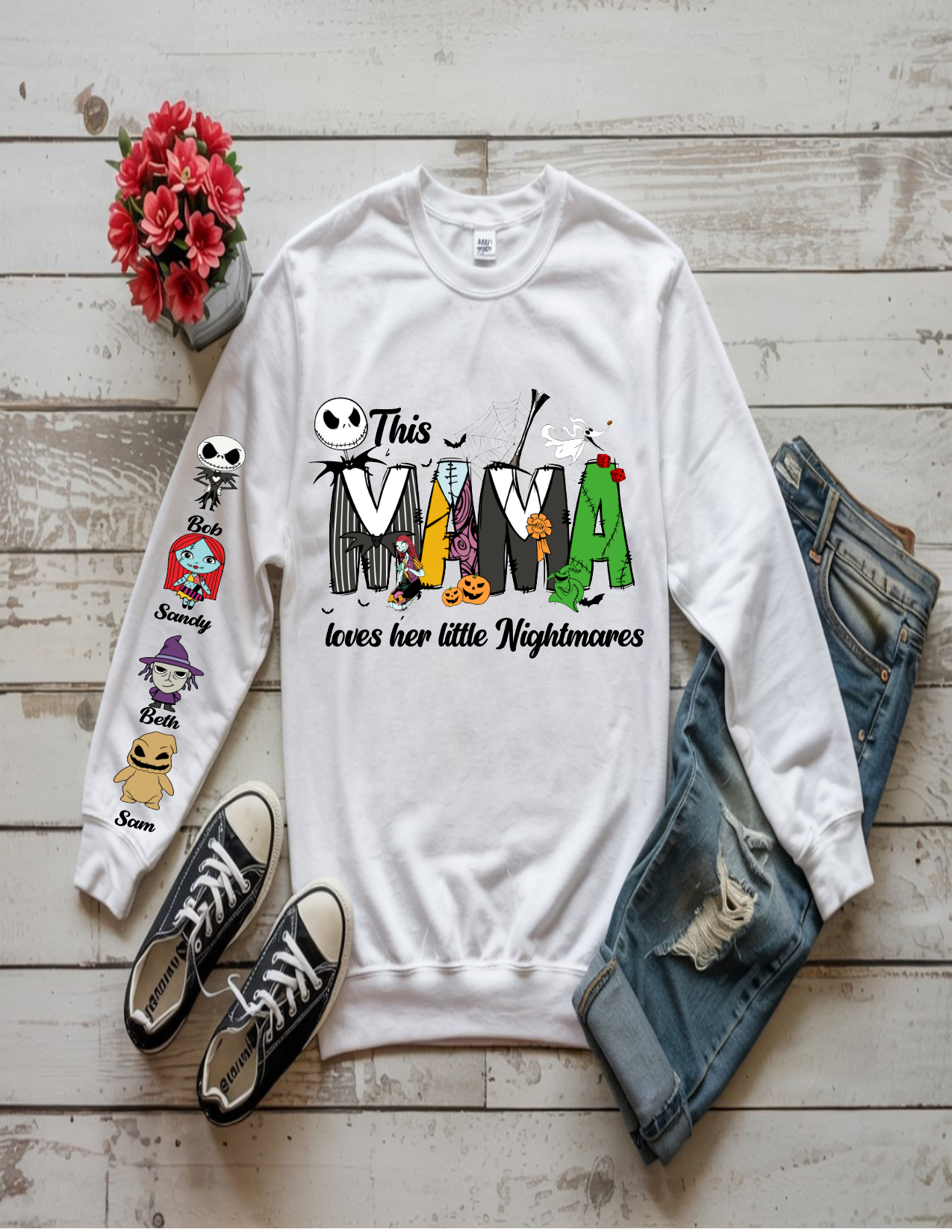 This Mama loves her little nightmares personalized sweatshirt