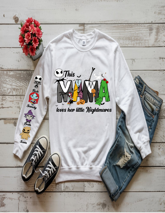 This Mama loves her little nightmares personalized sweatshirt